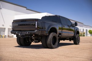 Ford Super Duty F-250 Bumper - Rear - Addictive Desert Designs - Stealth Fighter - Hammer Black with Satin Black Panels - `23-`26